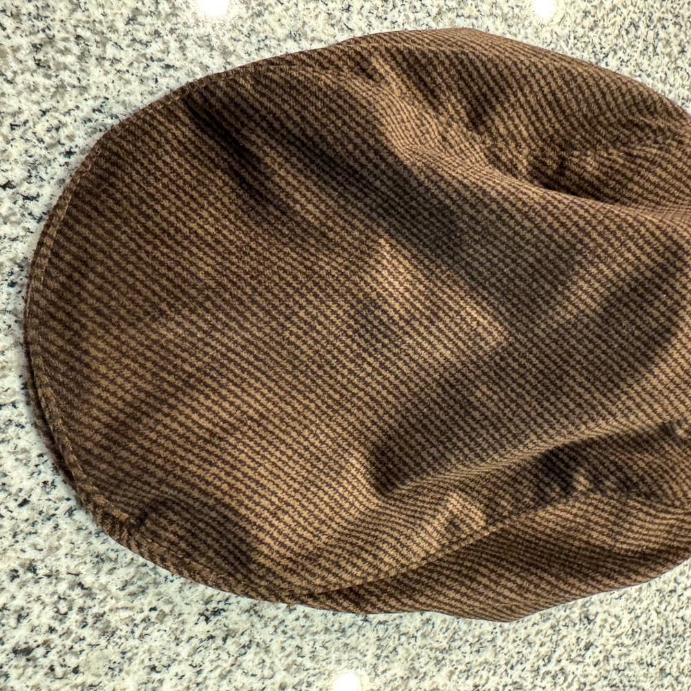 Stetson Brown Herringbone Flat Cap